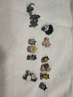 Mixed Enamel Pin Collection Lot of 13