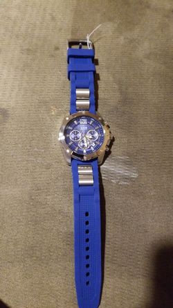 Blue Guess watch