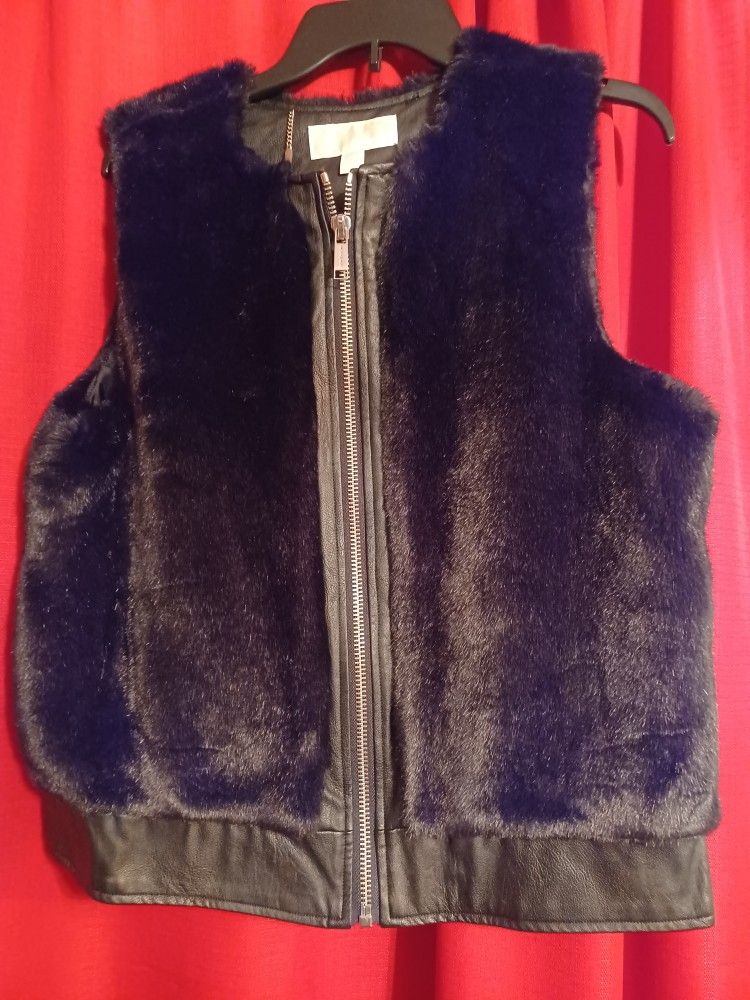 Michael Kors Fur Vest Women's Size M New