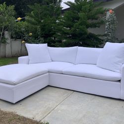 96” Utopia Cloud-Style Couch & Ottoman