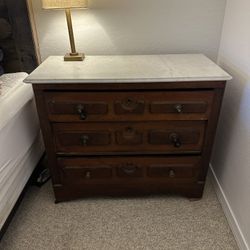 Antique Marble Top Dresser