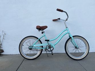 Chatham Retrospec 24” kids beach cruiser bike- color seafoam beach