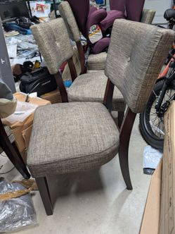 Set of 6 Upholstered Dining Chairs