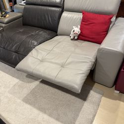 Two Color Reclining Couch