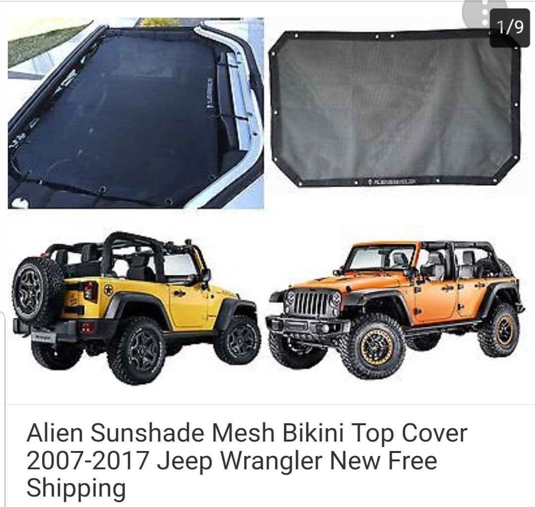 Jeep Wrangler sunshade mesh top cover for Sale in National City, CA -  OfferUp