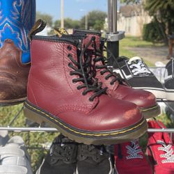 Red Doc Martin Boots Size 10 