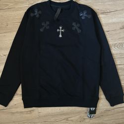 Black Chrome Hearts Sweatshirt With Print