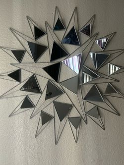 Geometric Starburst Wall Mirror
