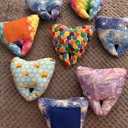 Tooth fairy pillow hand crafted with pocket for tooth/ money