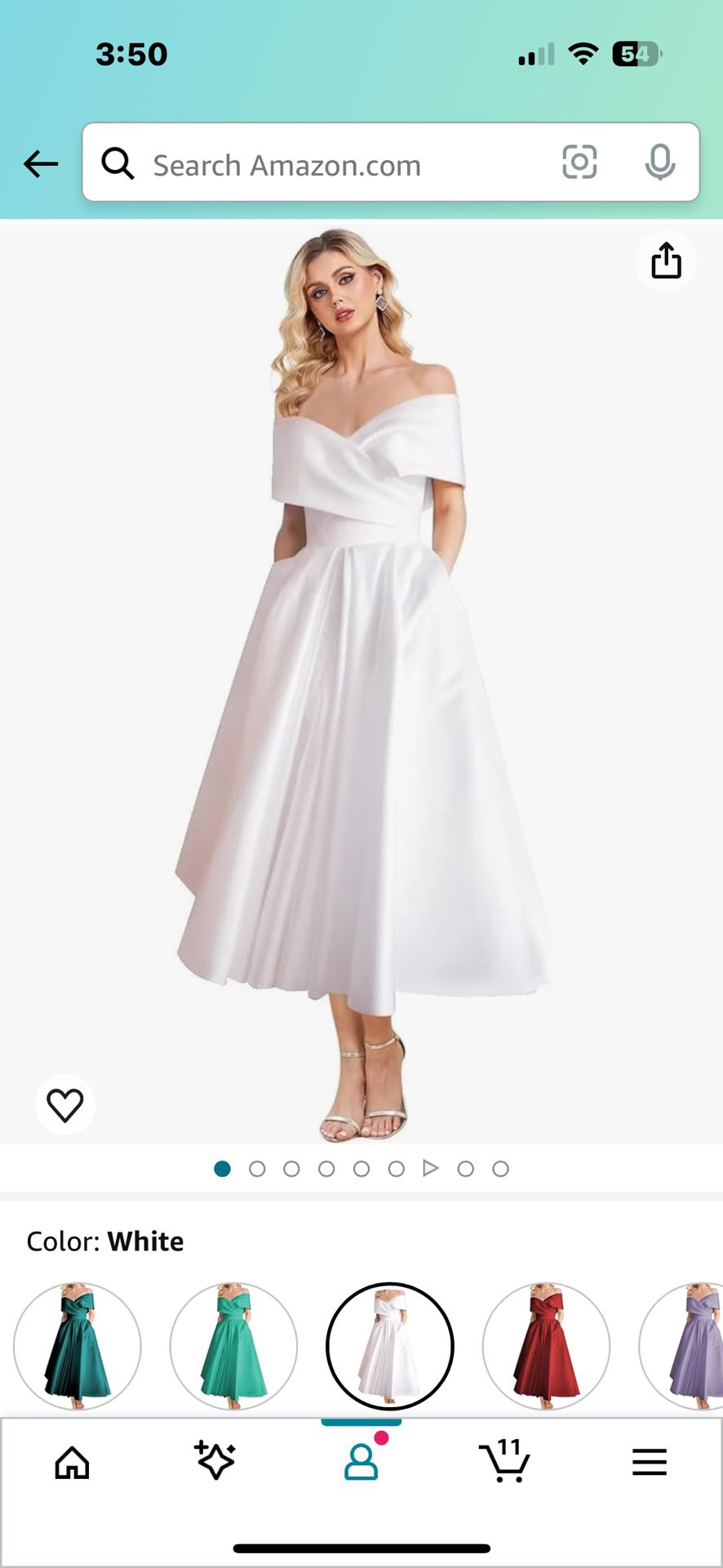 Tea Length Size Wedding Dress