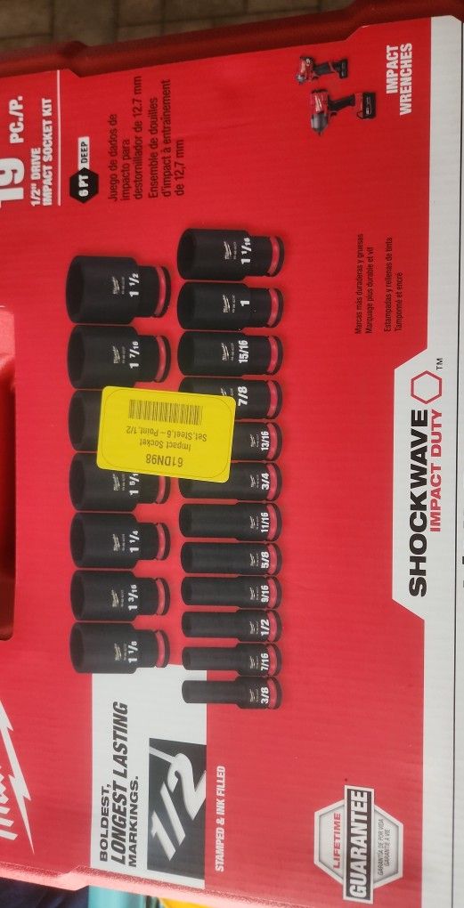 1/2 Impact Sockets Brand New