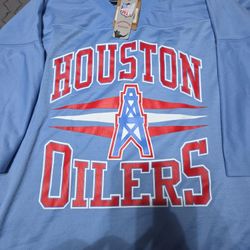 Houston Oilers 3XL Mitchell and Ness Diamond Legacy Jersey $110 Retail 
