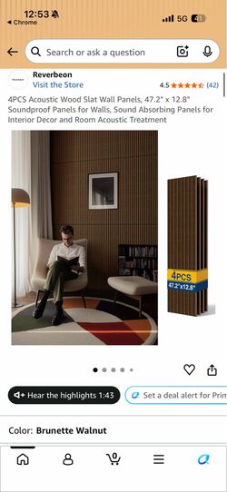 Acoustic Wood Slat Wall Panels (Reverbeon)