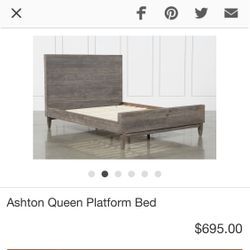 Living spaces Queen Bedframe