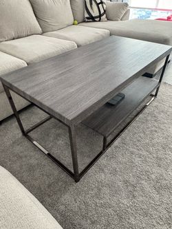 Modern Coffee Table with Lower Shelf
