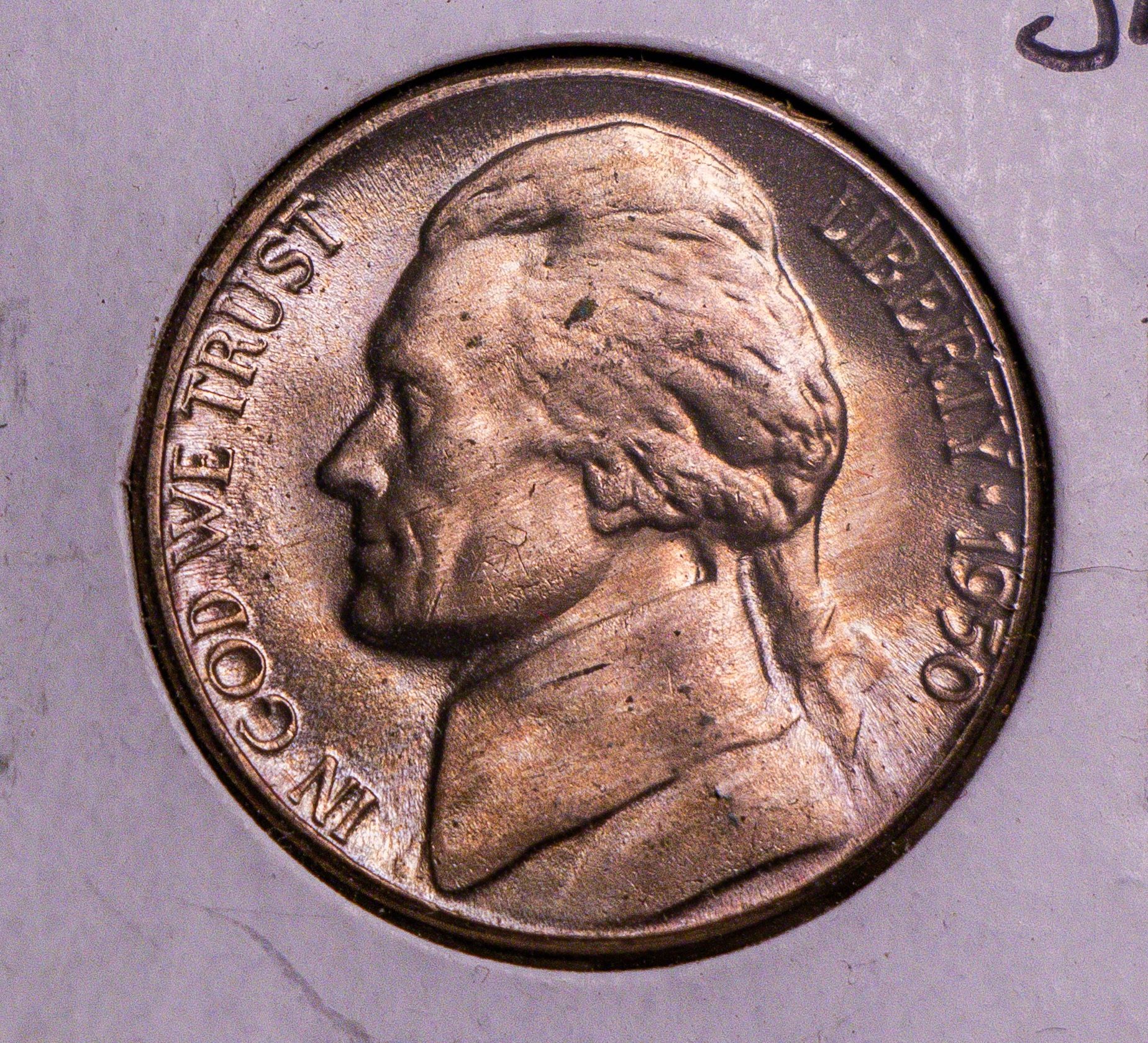 1950-D FS 5c Jefferson KEY DATE