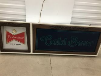 Budweiser bar light