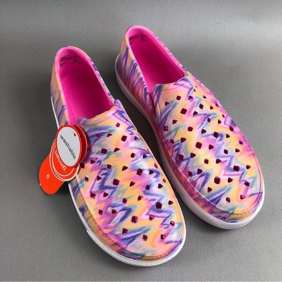 Wonder Nation Girl’s Water Loafers Shoes Pool Flats Slip On Size 4 5