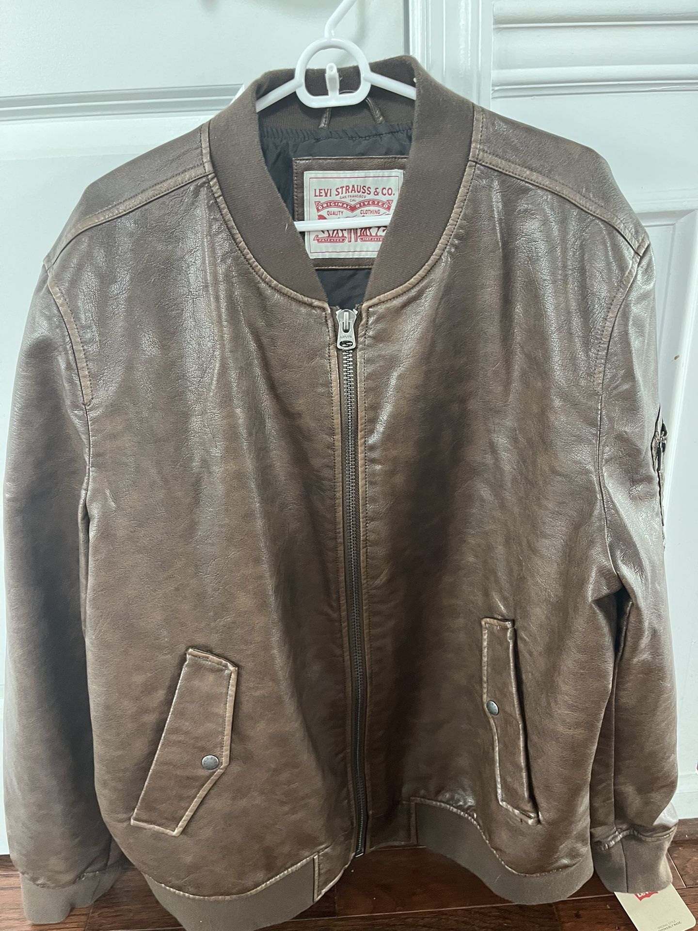 Levis Leather Jacket Original Price $250