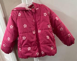 Pink Floral Jacket Toddler Girl  L
