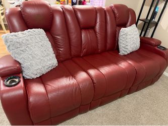 Electric Zero Gravity Red Couch