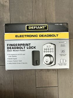 Brand New Defiant Electronic Fingerprint Deadbolt Lock