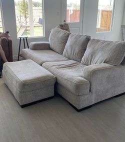 Ashley Couch and Ottoman