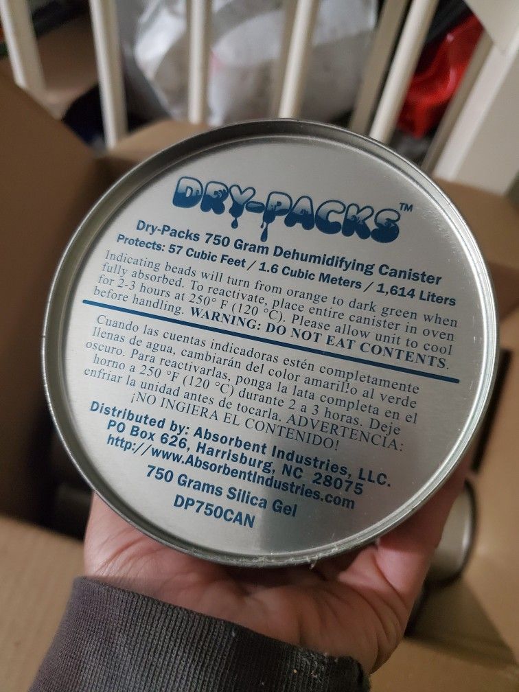 Dry Packs Dehumidifier Canister
