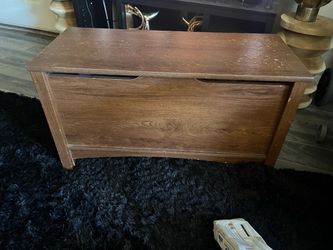 Wooden Storage Chest Bench