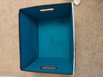 13" Foldable Fabric Storage Cube - Floral Pattern Organizer Bin with Handles