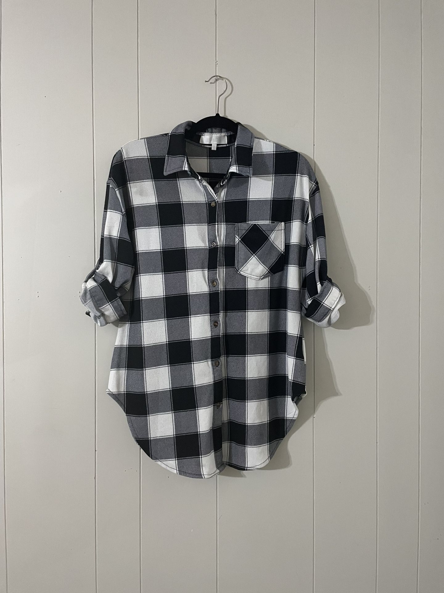 Eden & Olivia Buffalo Plaid Button Down Shirt