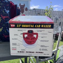 Wen Orbital Car Waxer Model 11, 11" Inch Random Orbit Head, 3000 O.P.M In Red