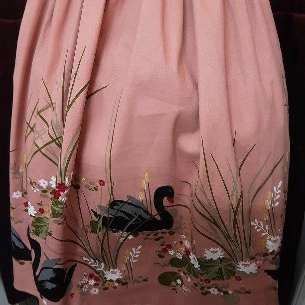 Pin Up Lindy Bop Mauve Swan Dress