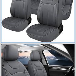Seat Covers for Cars,Universal Automotive Interior Covers for Sedan SUV Truck Van Pick-up,Gray