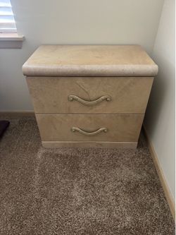 x2 two drawer nightstands