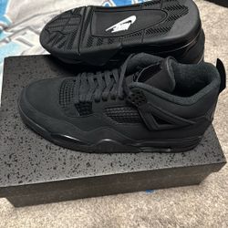 Retro 4 Black Cats Size 12