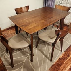Dining Table w/ 4 chairs, mid-century modern
