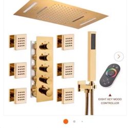 Mondawe Luxury 4-Spray Patterns 15 x 23 in. Ceiling Mount