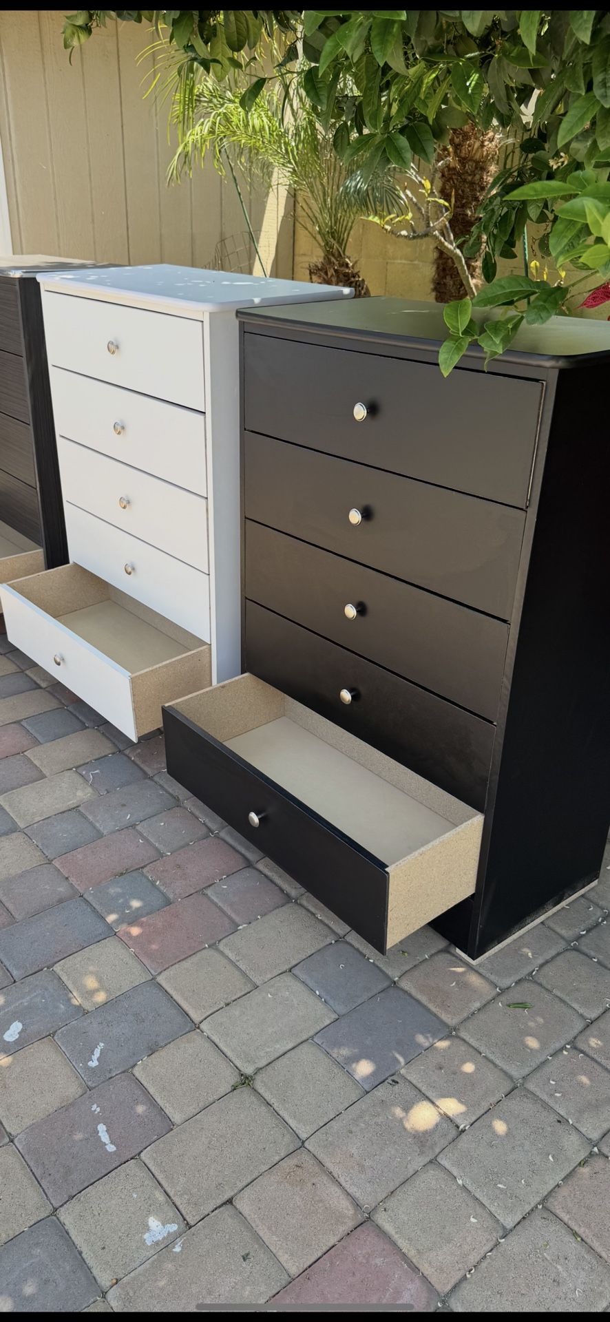 Black Chest 5 Drawer Dresser New!