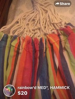 Rainbow, colored HAMMICK, med size, Never been used still in package