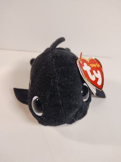 TY Beanie Boos Teeny Tys 4" ORVILLE Orca Killer Whale Stackable Plush Toy MWMTs