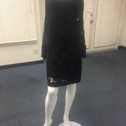Libby Edelman Black Lace Dress Size X-Small