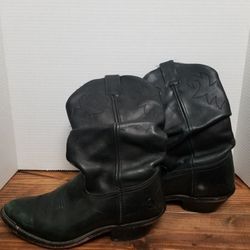 MENS DOUBLE H WESTERN COWBOY BOOTS SIZE 8 1/2M RACK# 3