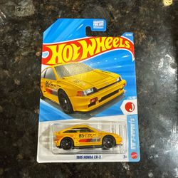 Hot wheels cr-x yellow