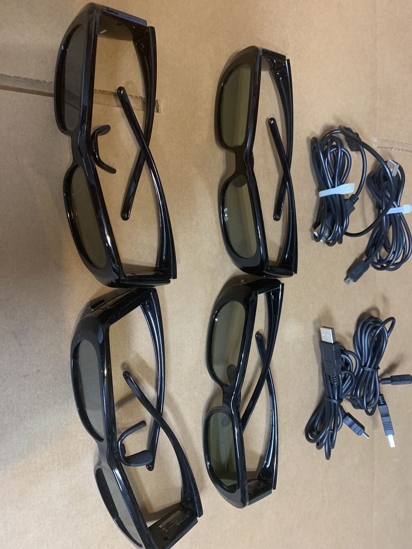 4= LG AG-S250 3D Glasses For LG 3D TV/Projector (used)