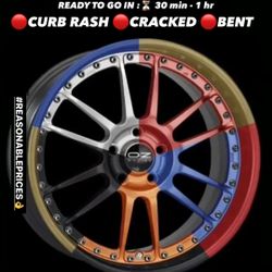 Curb Rash / Bent Wheel / Cracked Wheel / Powdercoat / Calipers
