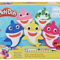 $5 Xmas Gift! PlayDoh Baby Shark Set - Make your own Baby Shark family!