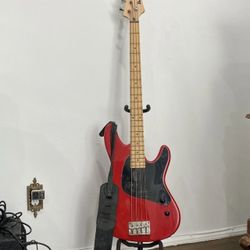 Ibanez tr 50 bass guitar red  4 string 