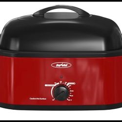 New Sunvivi Classical 20 Quart Roaster Oven ZER001RD-11-SV, Red