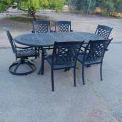Patio Furniture Table With 6 Chairs 